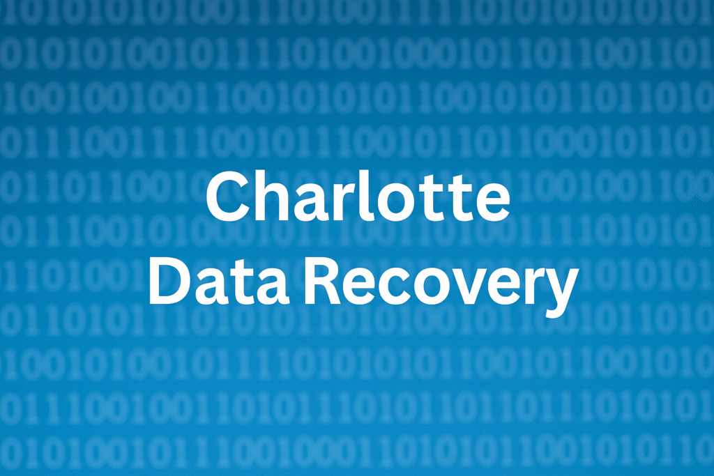 Recover lost files fast with Charlotte's trusted data recovery specialists. We handle hard drives, SSDs, servers, and more with expert care.